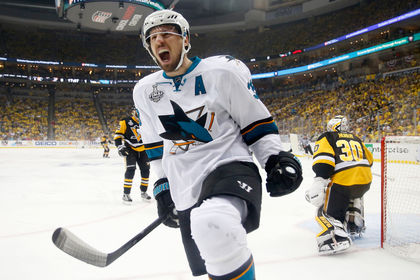 I didn't give him much due in the pool commentary, but Logan Couture's 30 points made him by far the playoff scoring champion, and first non-Cup-winner to get this prized final analysis photo spot.