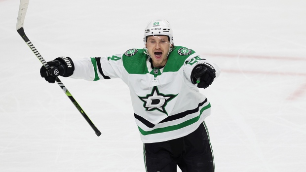 Roope Hintz took over the playoff scoring lead, but now he's playing golf.